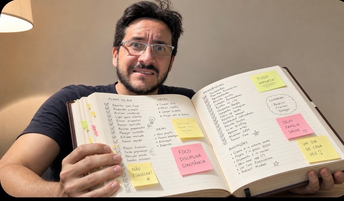 Agenda para o noivo anotar sempre que a noiva estiver certa